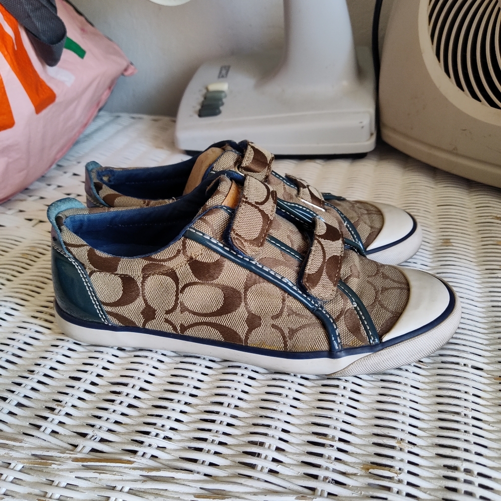 Coach Velcro Mono Sneakers